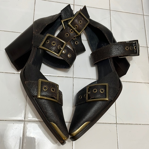 Free People x Jeffrey Campbell Hendrix Heels NWOB Size 10 - Picture 7 of 15